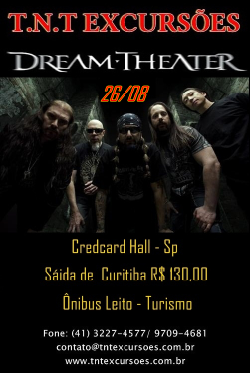 Excursão Dream Theater Saindo de Curitiba